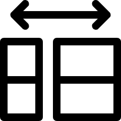Auto Setting Column Width Icon from Ultimate Regular Set