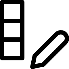 Column Attribute Format Icon from Ultimate Regular Set