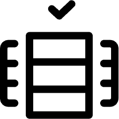 Column Selected Check Icon from Ultimate Regular Set