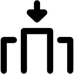 Column Selected Point Icon from Ultimate Bold Set