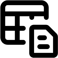 Copy Spreadsheet In Text Icon from Ultimate Bold Set