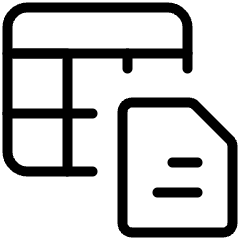 Copy Spreadsheet In Text Icon from Ultimate Light Set