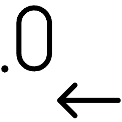 Decrease Decimal Icon from Ultimate Light Set