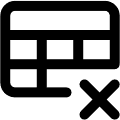 Delete Table Margin Icon from Ultimate Bold Set