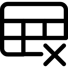 Delete Table Margin Icon from Ultimate Regular Set