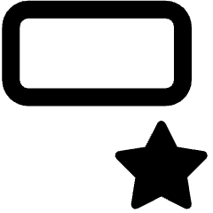 Favorite Cell Star Icon from Ultimate Bold Set