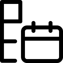 Fill Column With Date Calendar Sequence Icon from Ultimate Regular Set