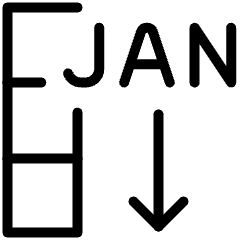 Fill Column With Date Sequence Icon from Ultimate Light Set