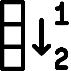 Fill Column With Numerical Sequence 2 Icon from Ultimate Regular Set