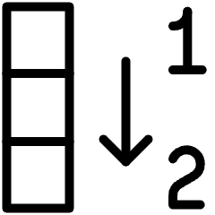 Fill Column With Numerical Sequence 2 Icon from Ultimate Light Set
