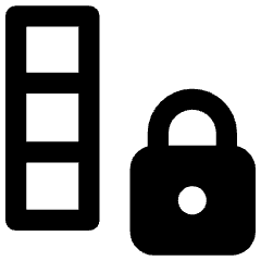 Freeze Column Icon from Ultimate Bold Set