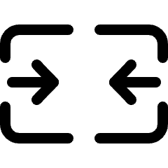 Merge Table Horizontal Icon from Ultimate Regular Set