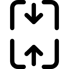 Merge Table Vertical Icon from Ultimate Regular Set