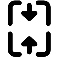Merge Table Vertical Icon from Ultimate Bold Set