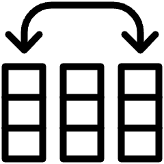 Rearrange Column Icon from Ultimate Light Set