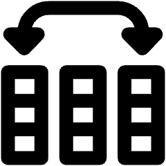 Rearrange Column Icon from Ultimate Bold Set