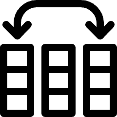 Rearrange Column Icon from Ultimate Regular Set