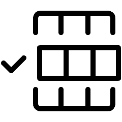 Row Selected Check Icon from Ultimate Light Set