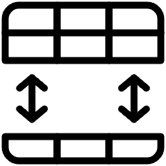 Split Subset Spreadsheet 2 Icon from Ultimate Light Set