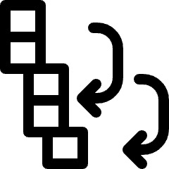 Stack Unstack Column Icon from Ultimate Regular Set