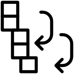 Stack Unstack Column Icon from Ultimate Light Set