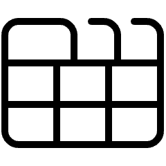 Tabbed Table Icon from Ultimate Light Set