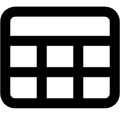 Table Tools Icon from Ultimate Bold Set