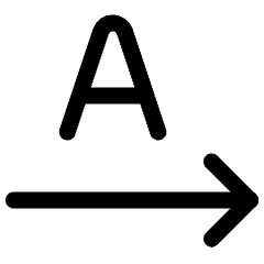 Text Rotations Horizontal Icon from Ultimate Regular Set