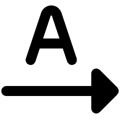 Text Rotations Horizontal Icon from Ultimate Bold Set