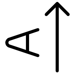 Text Rotations Up 90 Icon from Ultimate Light Set