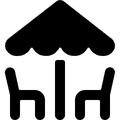 Table Restaurant Beach Icon from Ultimate Bold Set