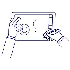 Tablet 1 1 Illustration from UX Line Set