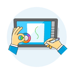 Tablet 1 2 Illustration from UX Colors Set