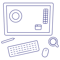 Tablet 2 Illustration from UX Line Set