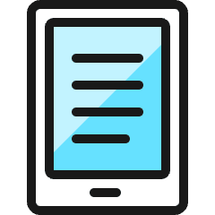 Kindle 1 Icon from Ultimate Colors Set