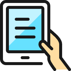 Kindle Hold Icon from Ultimate Colors Set