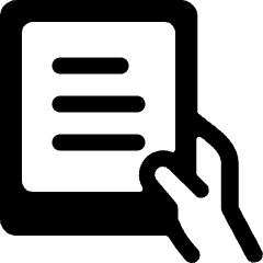 Kindle Hold Icon from Ultimate Bold Set