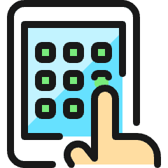Tablet Touch 1 Icon from Ultimate Colors Set