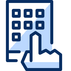 Hand Tablet Icons 2 Icon from Cyber Duotone Set
