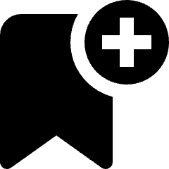 Bookmark Add Icon from Nova Solid Set