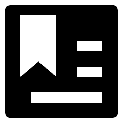 Bookmark Document Icon from Nova Solid Set