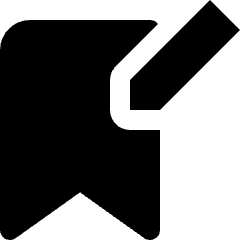 Bookmark Edit Icon from Nova Solid Set