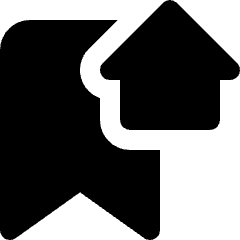 Bookmark Home Icon from Nova Solid Set
