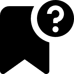 Bookmark Question Icon from Nova Solid Set