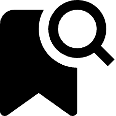 Bookmark Search Icon from Nova Solid Set
