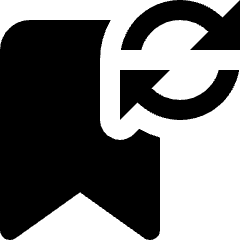 Bookmark Sync Icon from Nova Solid Set