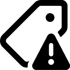 Tags Alert Alternate Icon from Ultimate Bold Set