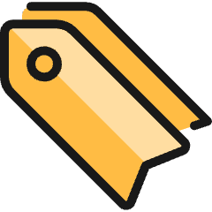 Tags Double 1 Icon from Ultimate Colors Set