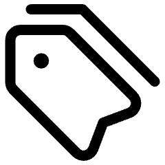 Tags Double 1 Icon from Ultimate Regular Set