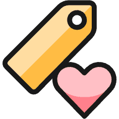 Tags Favorite Icon from Ultimate Colors Set